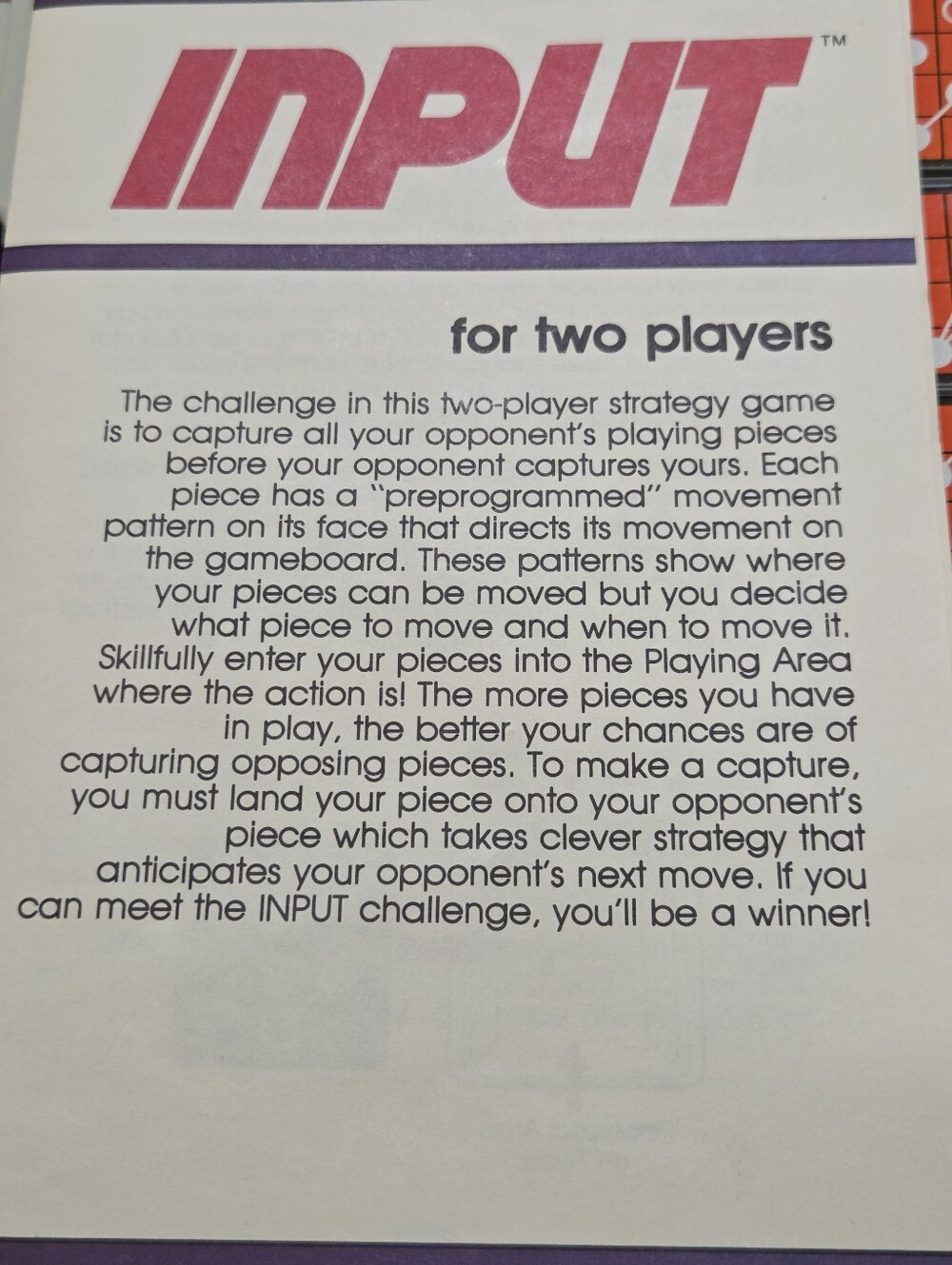 1984 Milton Bradley Co. INPUT Strategy Complete Game w. Original Instructions - Picture 5 of 10